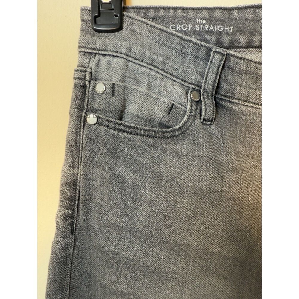 Liverpool Los Angeles Women's The Crop Straight Fringe Bottom Jeans Size 2/26 - Picture 3 of 6
